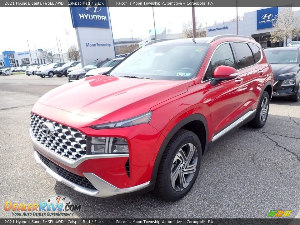 2021 Hyundai Santa Fe SEL AWD Calypso Red / Black Photo #5