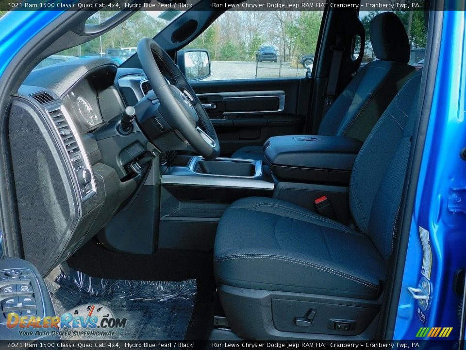 2021 Ram 1500 Classic Quad Cab 4x4 Hydro Blue Pearl / Black Photo #11