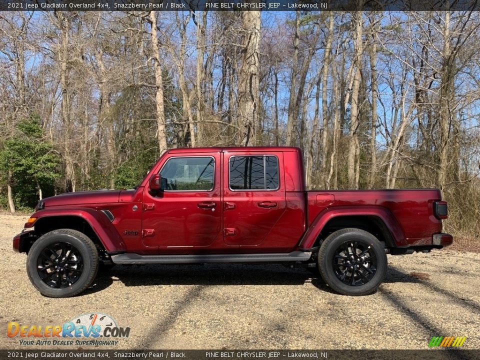 2021 Jeep Gladiator Overland 4x4 Snazzberry Pearl / Black Photo #4