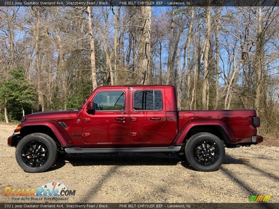 2021 Jeep Gladiator Overland 4x4 Snazzberry Pearl / Black Photo #4