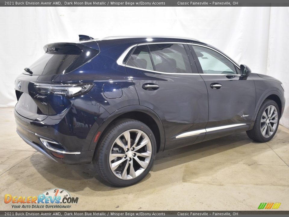 2021 Buick Envision Avenir AWD Dark Moon Blue Metallic / Whisper Beige w/Ebony Accents Photo #2