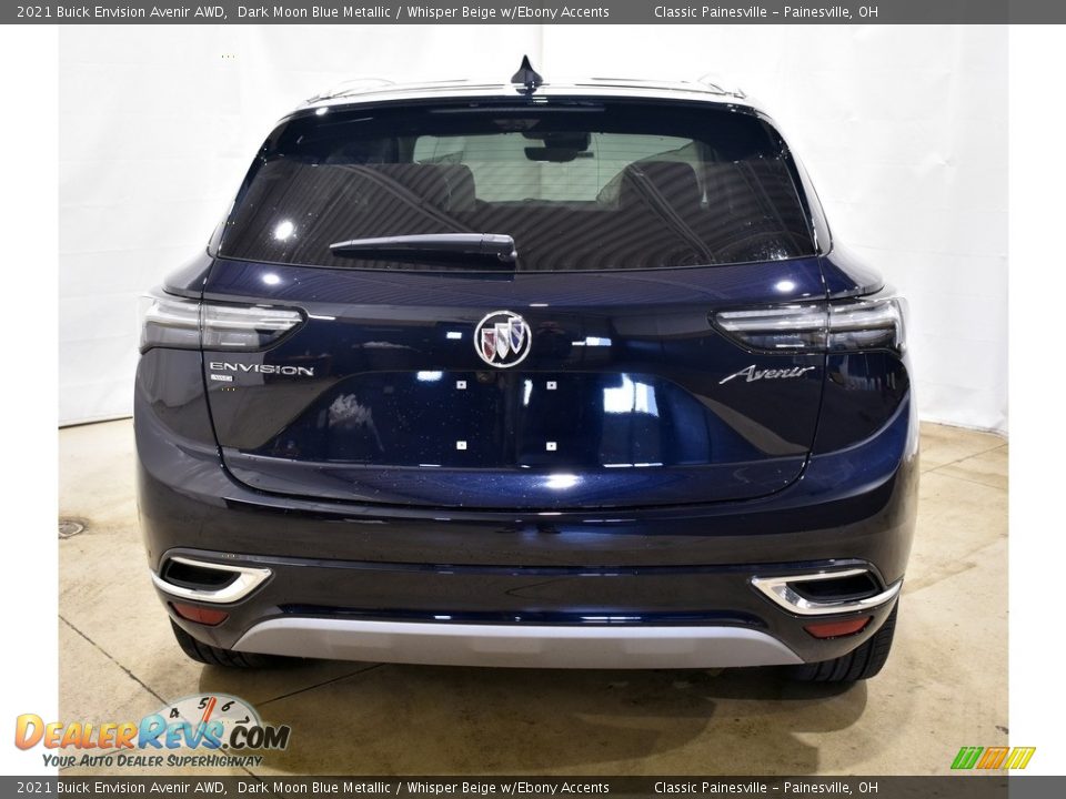 2021 Buick Envision Avenir AWD Dark Moon Blue Metallic / Whisper Beige w/Ebony Accents Photo #3