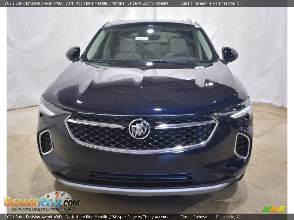 2021 Buick Envision Avenir AWD Dark Moon Blue Metallic / Whisper Beige w/Ebony Accents Photo #4