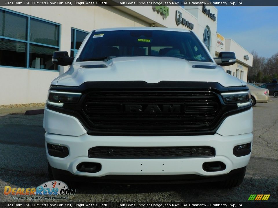 2021 Ram 1500 Limited Crew Cab 4x4 Bright White / Black Photo #2