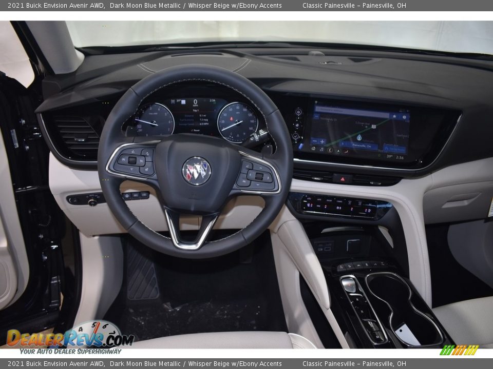 2021 Buick Envision Avenir AWD Dark Moon Blue Metallic / Whisper Beige w/Ebony Accents Photo #11