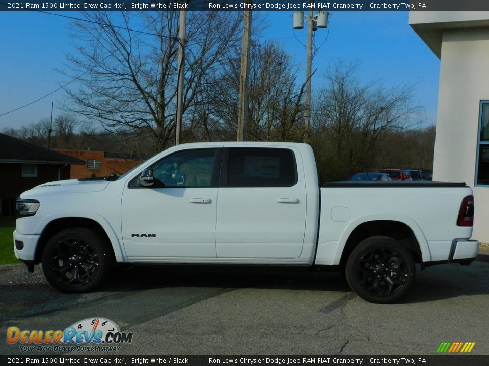 2021 Ram 1500 Limited Crew Cab 4x4 Bright White / Black Photo #9