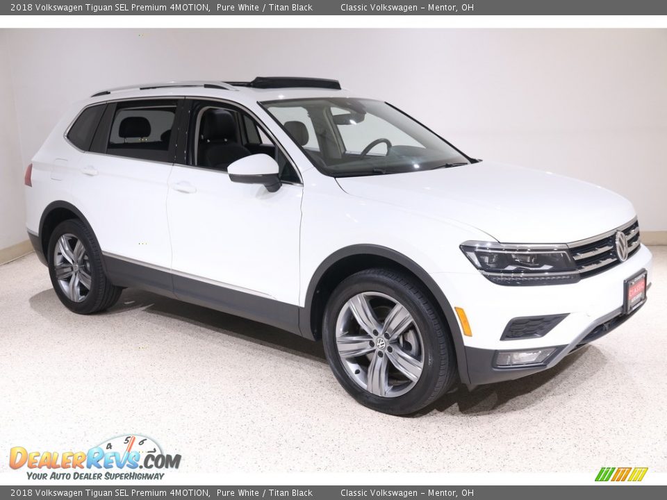 2018 Volkswagen Tiguan SEL Premium 4MOTION Pure White / Titan Black Photo #1