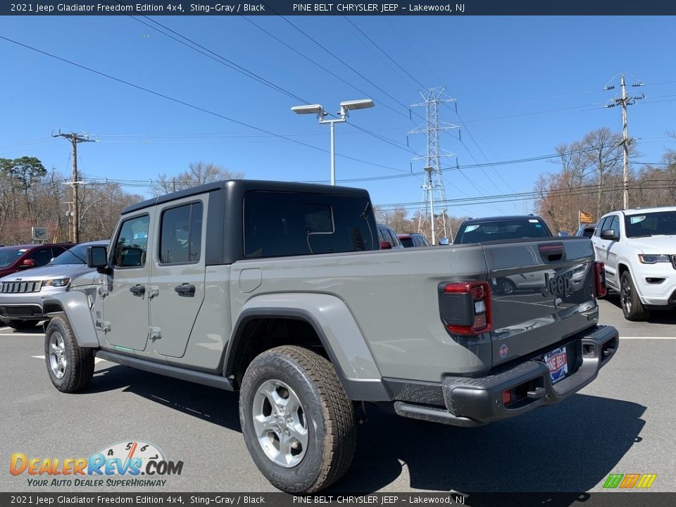 2021 Jeep Gladiator Freedom Edition 4x4 Sting-Gray / Black Photo #6