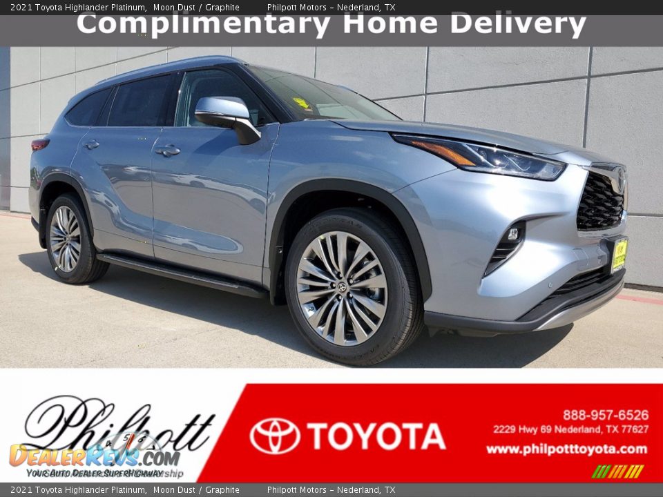 2021 Toyota Highlander Platinum Moon Dust / Graphite Photo #1