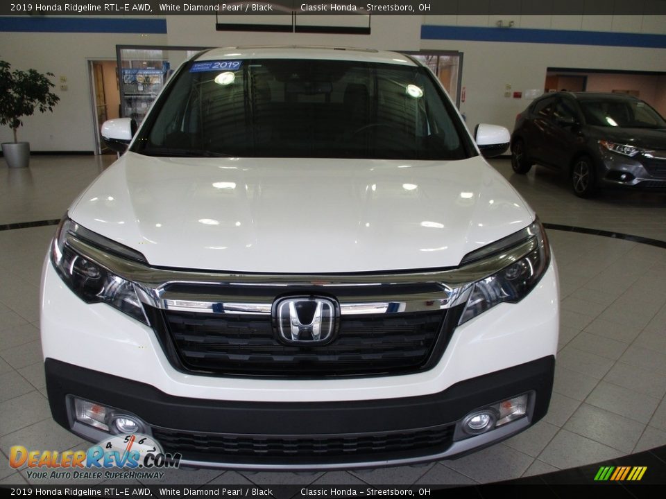 2019 Honda Ridgeline RTL-E AWD White Diamond Pearl / Black Photo #2