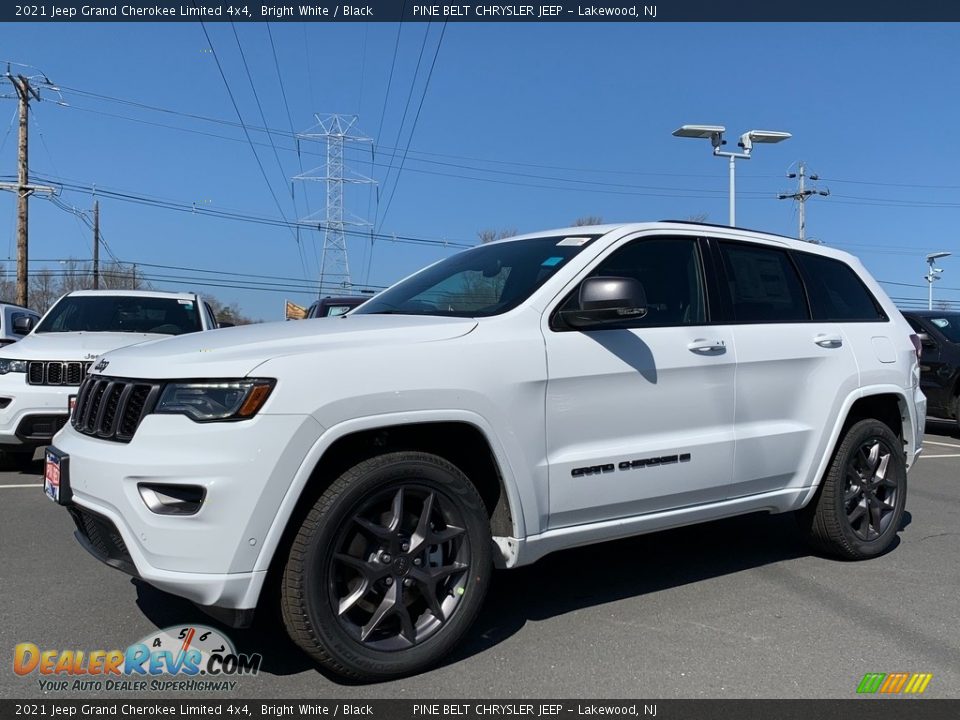 2021 Jeep Grand Cherokee Limited 4x4 Bright White / Black Photo #1