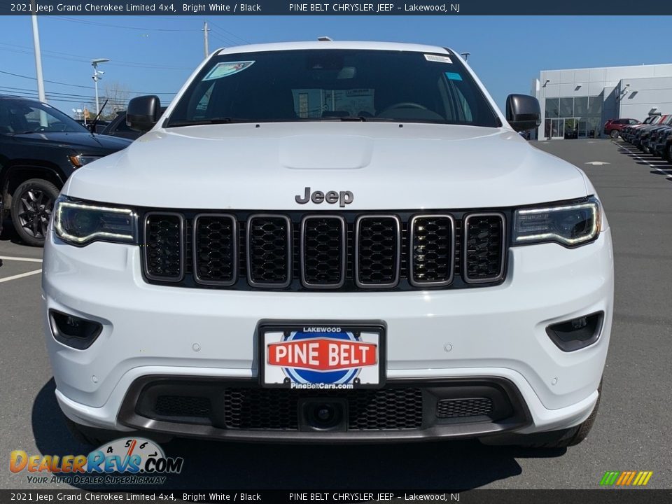 2021 Jeep Grand Cherokee Limited 4x4 Bright White / Black Photo #3