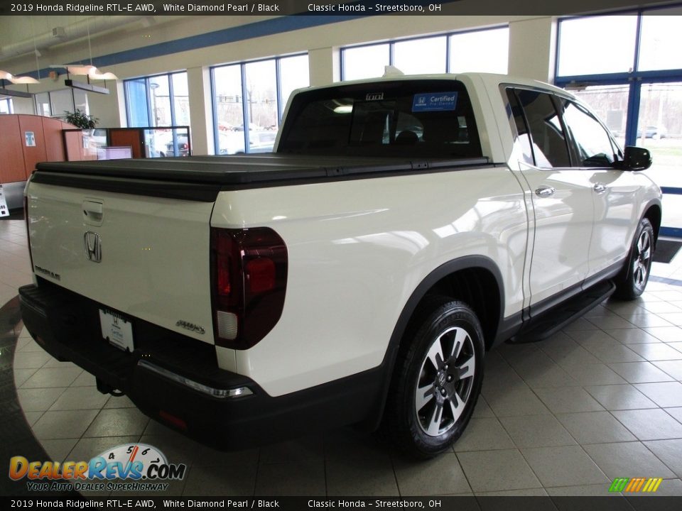 2019 Honda Ridgeline RTL-E AWD White Diamond Pearl / Black Photo #7