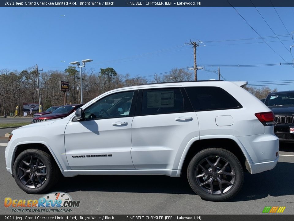 2021 Jeep Grand Cherokee Limited 4x4 Bright White / Black Photo #4