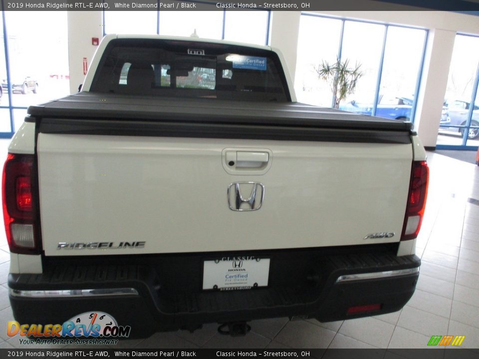 2019 Honda Ridgeline RTL-E AWD White Diamond Pearl / Black Photo #8