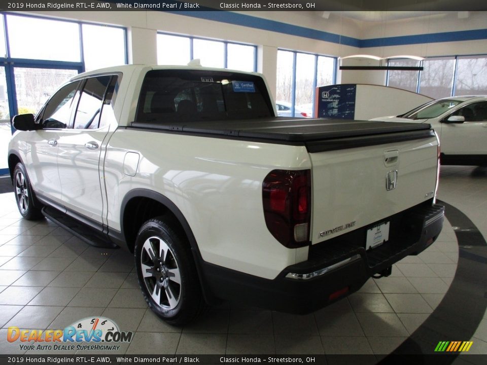 2019 Honda Ridgeline RTL-E AWD White Diamond Pearl / Black Photo #9