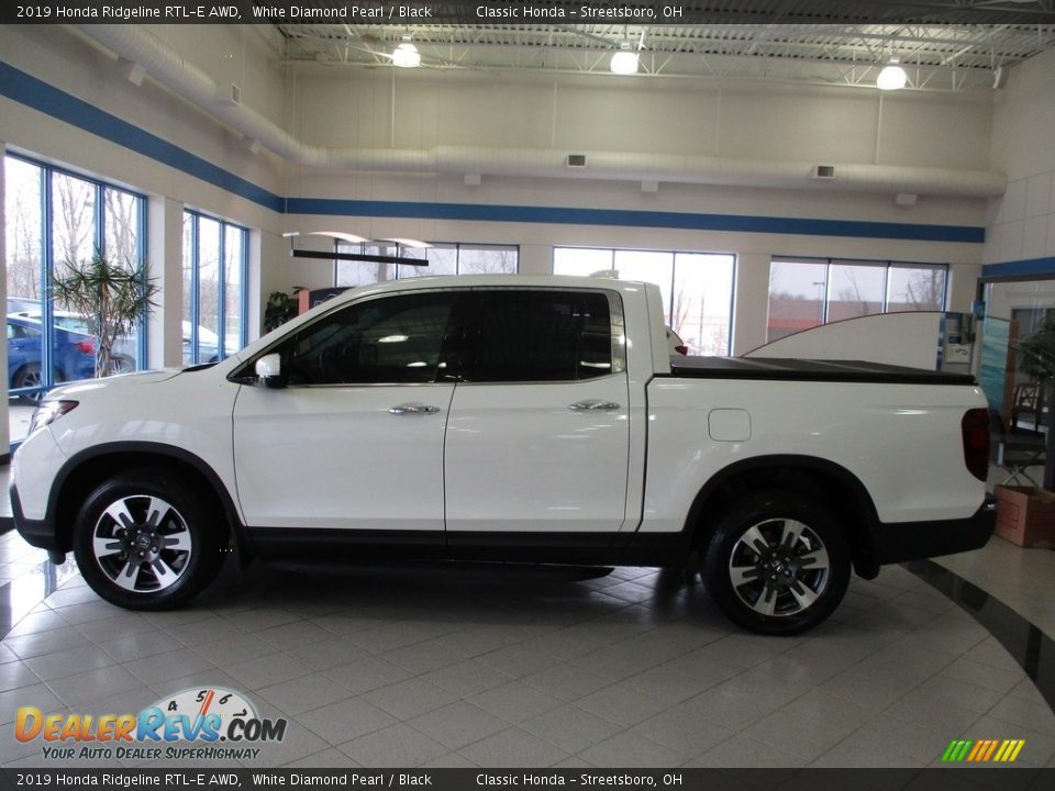 2019 Honda Ridgeline RTL-E AWD White Diamond Pearl / Black Photo #10