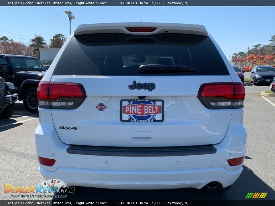 2021 Jeep Grand Cherokee Limited 4x4 Bright White / Black Photo #7