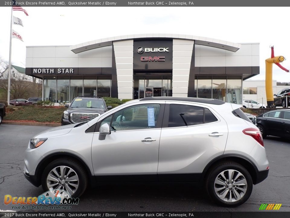 2017 Buick Encore Preferred AWD Quicksilver Metallic / Ebony Photo #1