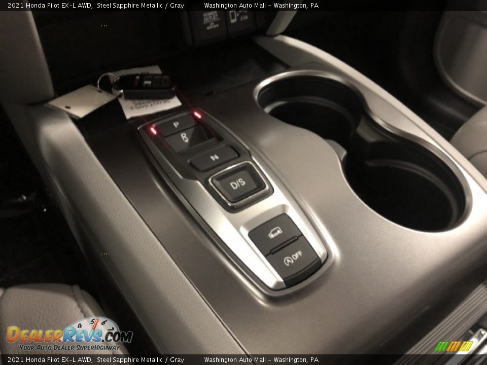 2021 Honda Pilot EX-L AWD Steel Sapphire Metallic / Gray Photo #14