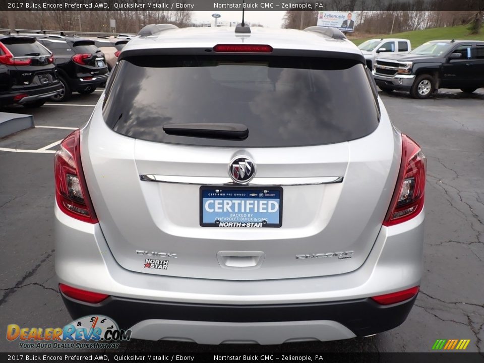 2017 Buick Encore Preferred AWD Quicksilver Metallic / Ebony Photo #10