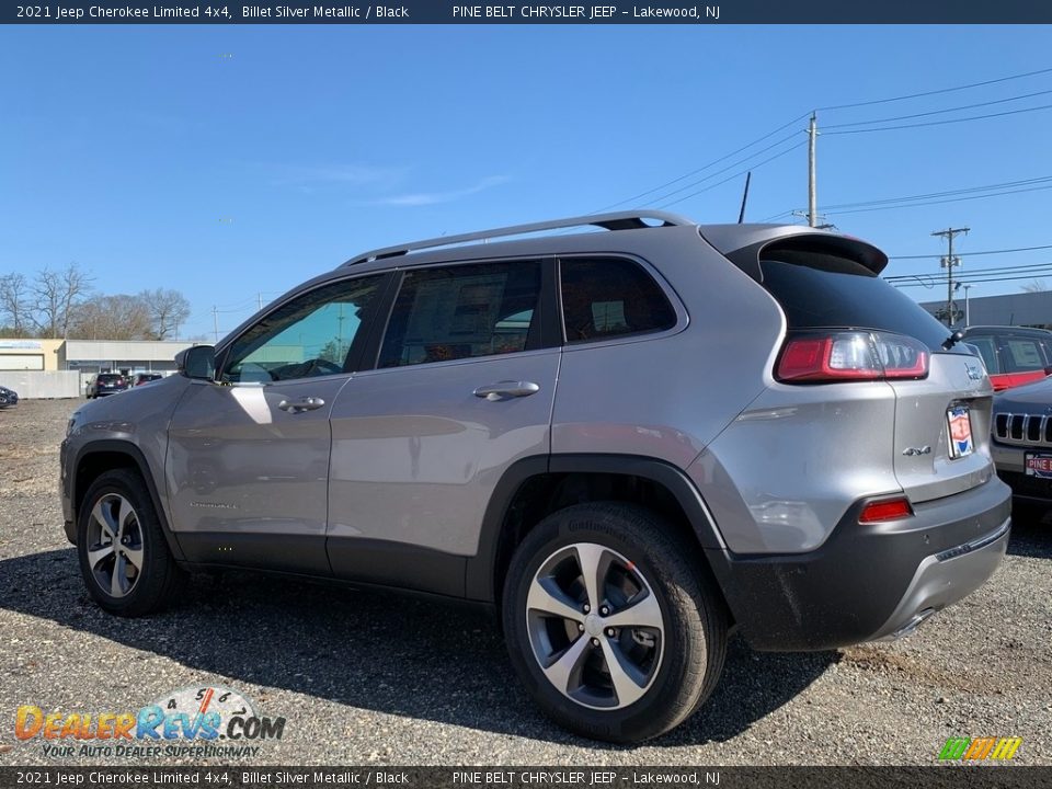 2021 Jeep Cherokee Limited 4x4 Billet Silver Metallic / Black Photo #6