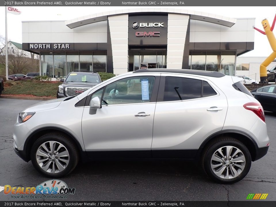 2017 Buick Encore Preferred AWD Quicksilver Metallic / Ebony Photo #13