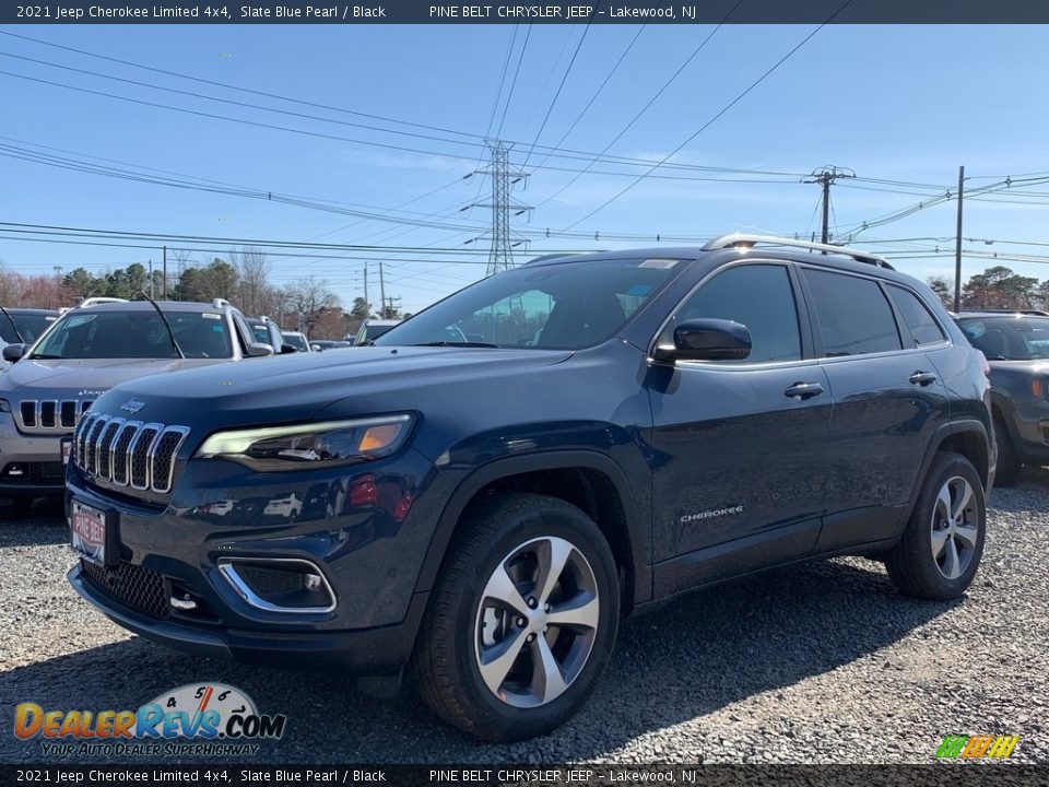 2021 Jeep Cherokee Limited 4x4 Slate Blue Pearl / Black Photo #1