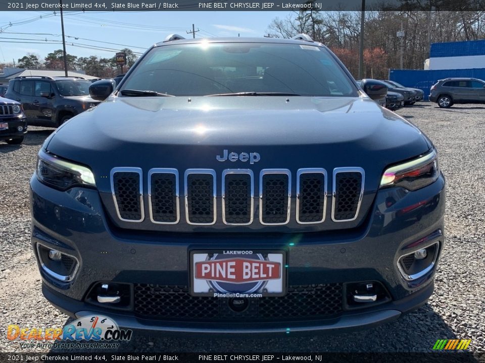 2021 Jeep Cherokee Limited 4x4 Slate Blue Pearl / Black Photo #3