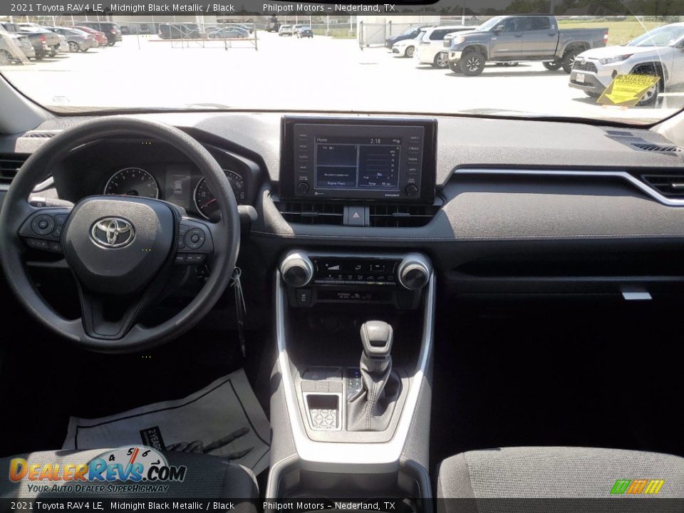 2021 Toyota RAV4 LE Midnight Black Metallic / Black Photo #5