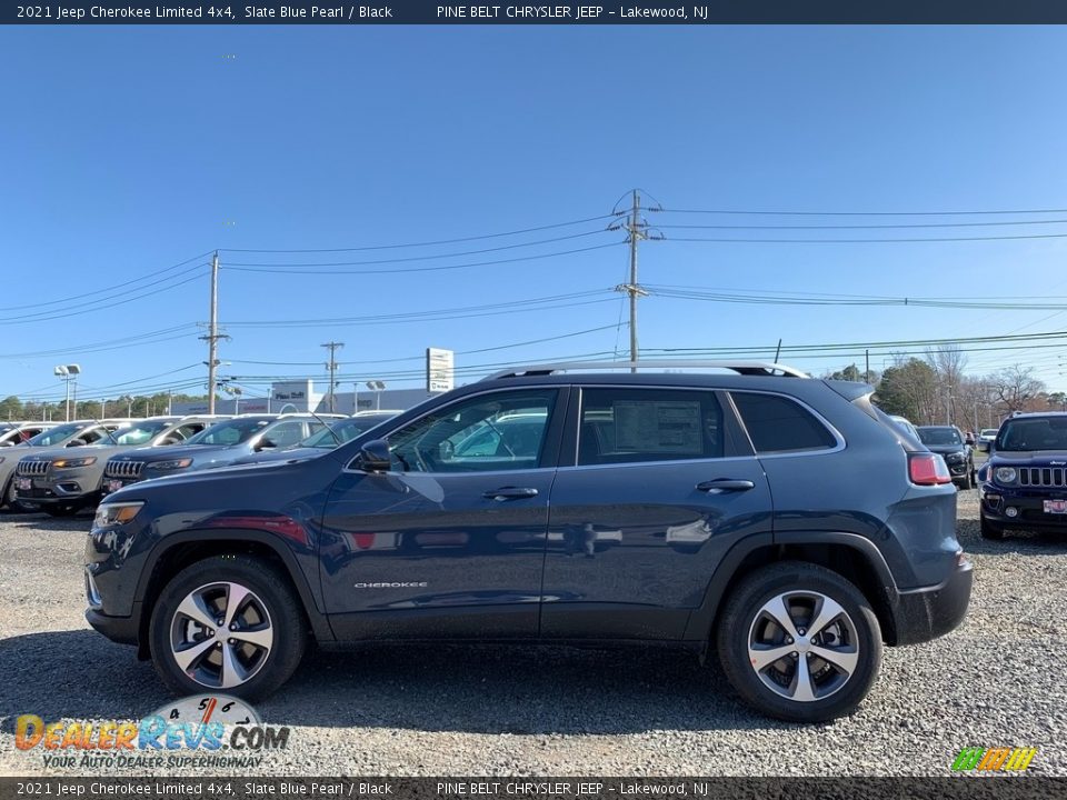 2021 Jeep Cherokee Limited 4x4 Slate Blue Pearl / Black Photo #4