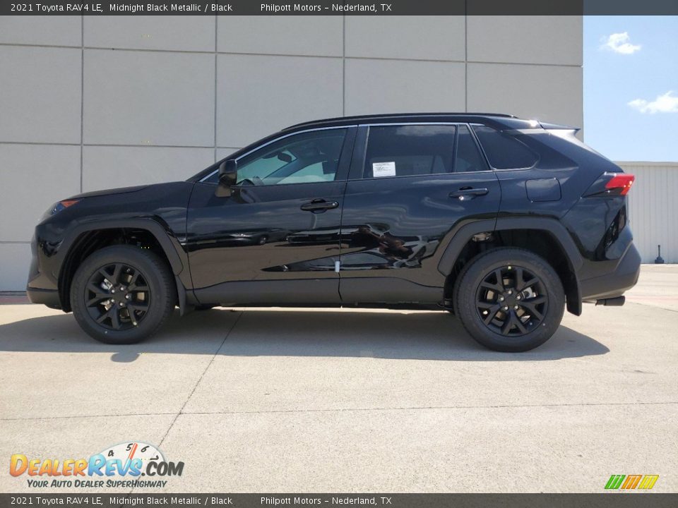 2021 Toyota RAV4 LE Midnight Black Metallic / Black Photo #7