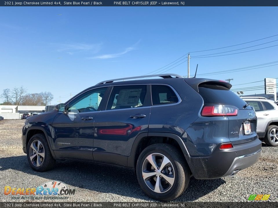 2021 Jeep Cherokee Limited 4x4 Slate Blue Pearl / Black Photo #6