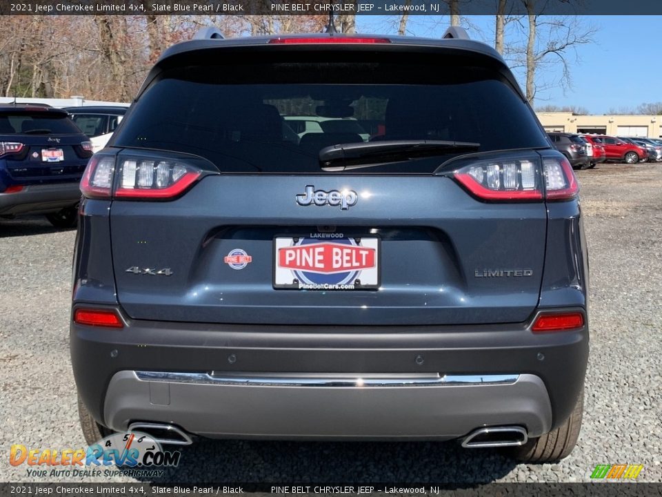 2021 Jeep Cherokee Limited 4x4 Slate Blue Pearl / Black Photo #7