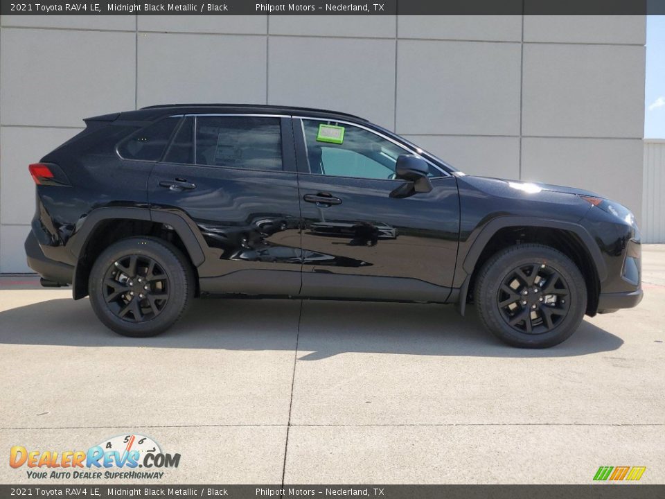 2021 Toyota RAV4 LE Midnight Black Metallic / Black Photo #12