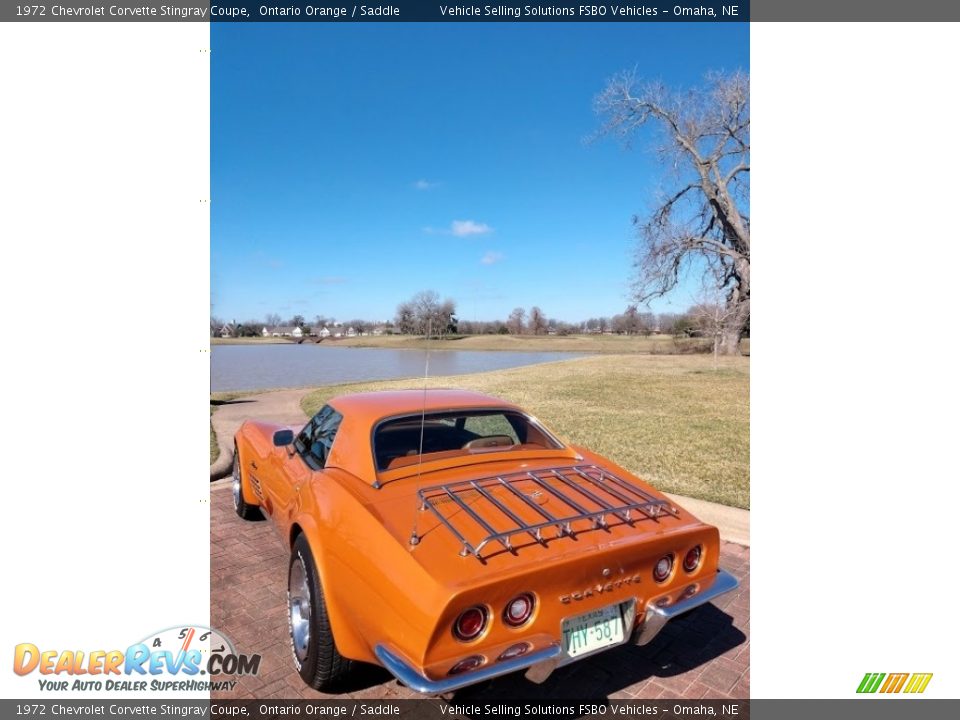 1972 Chevrolet Corvette Stingray Coupe Ontario Orange / Saddle Photo #2