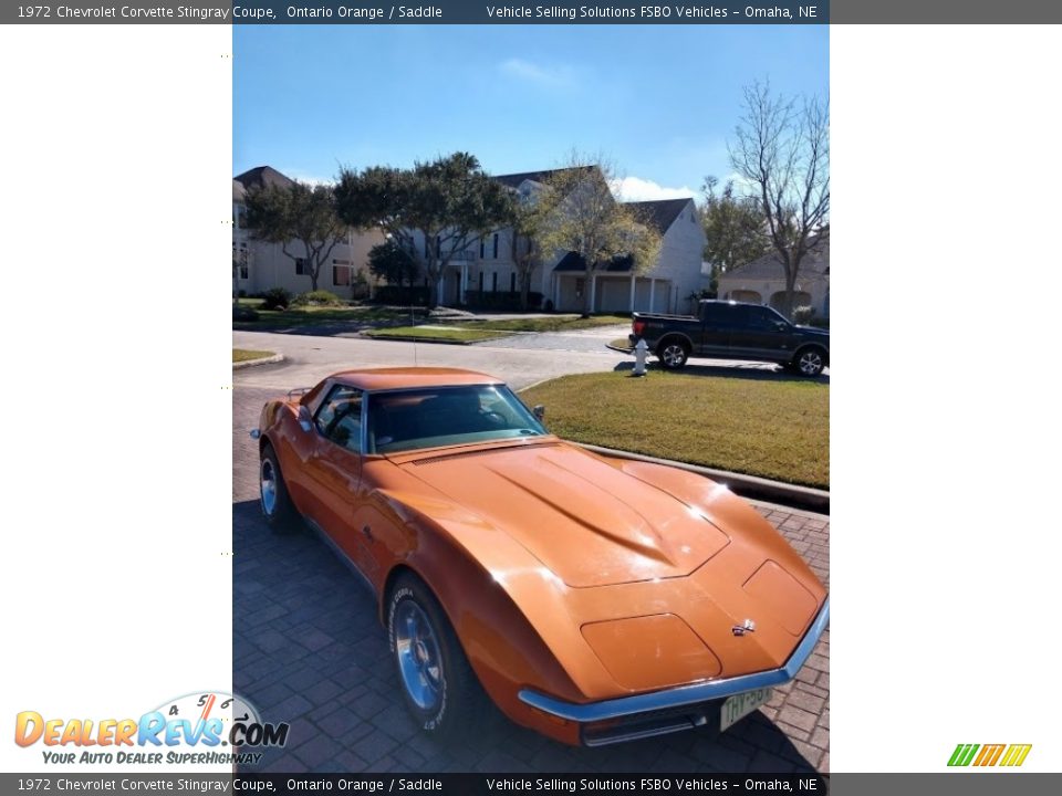 1972 Chevrolet Corvette Stingray Coupe Ontario Orange / Saddle Photo #4