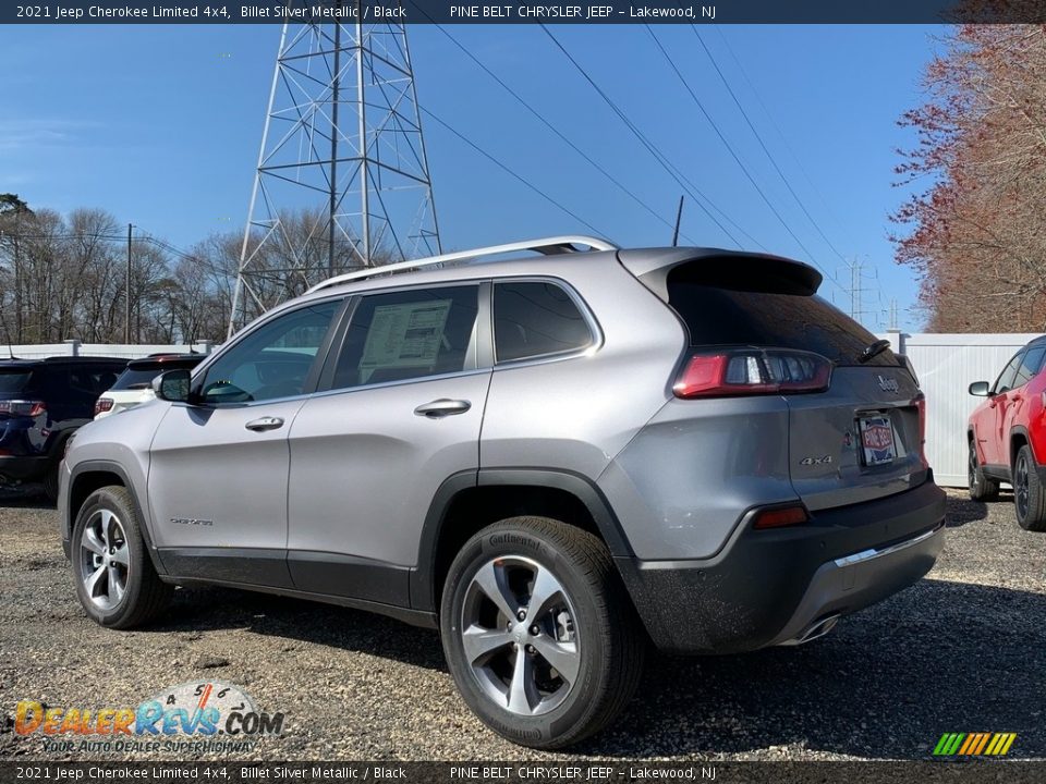 2021 Jeep Cherokee Limited 4x4 Billet Silver Metallic / Black Photo #6