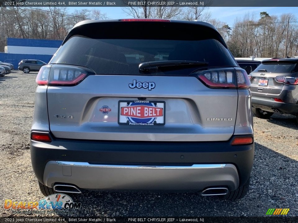 2021 Jeep Cherokee Limited 4x4 Billet Silver Metallic / Black Photo #7
