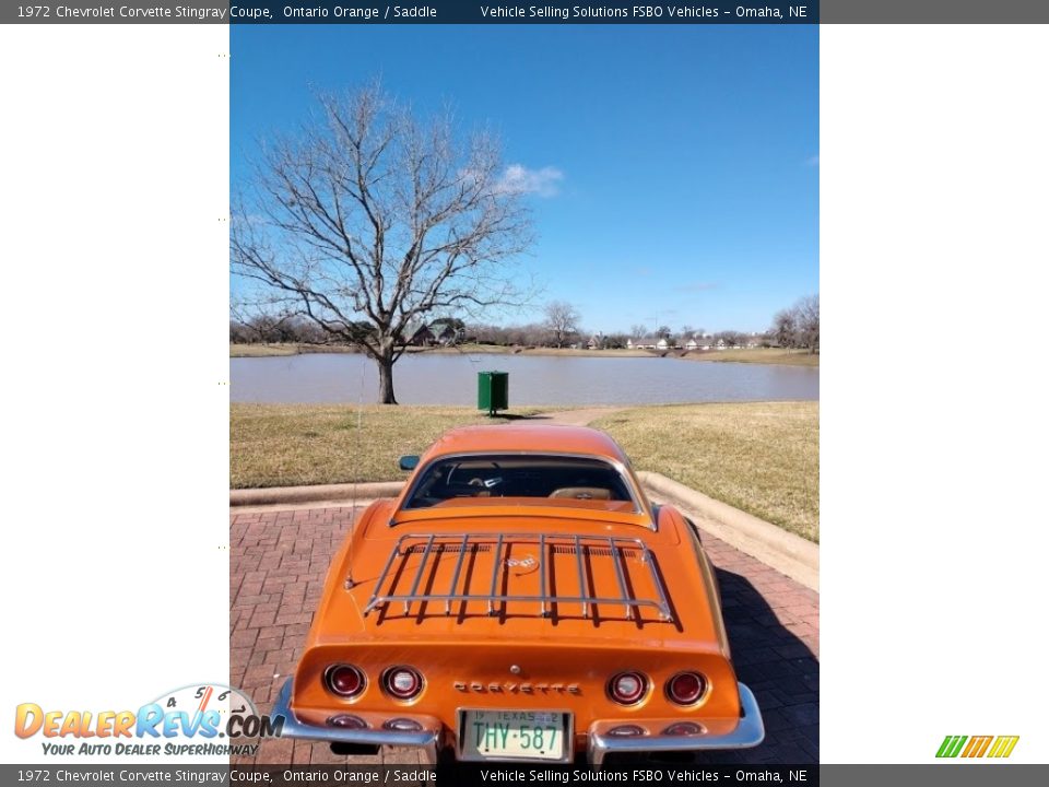 1972 Chevrolet Corvette Stingray Coupe Ontario Orange / Saddle Photo #7