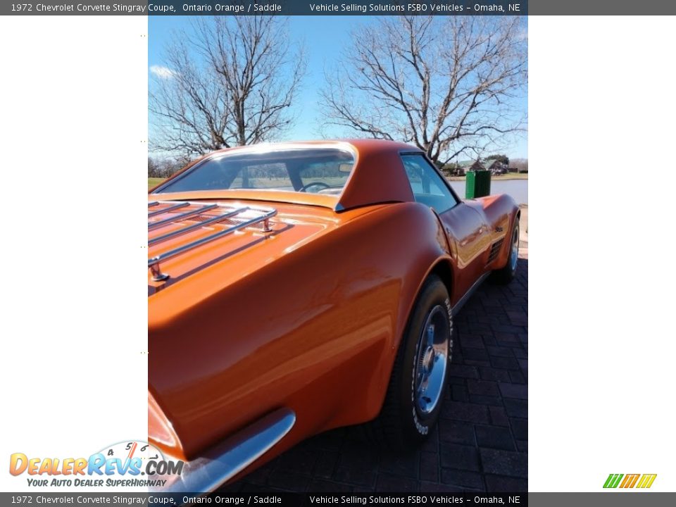 1972 Chevrolet Corvette Stingray Coupe Ontario Orange / Saddle Photo #9