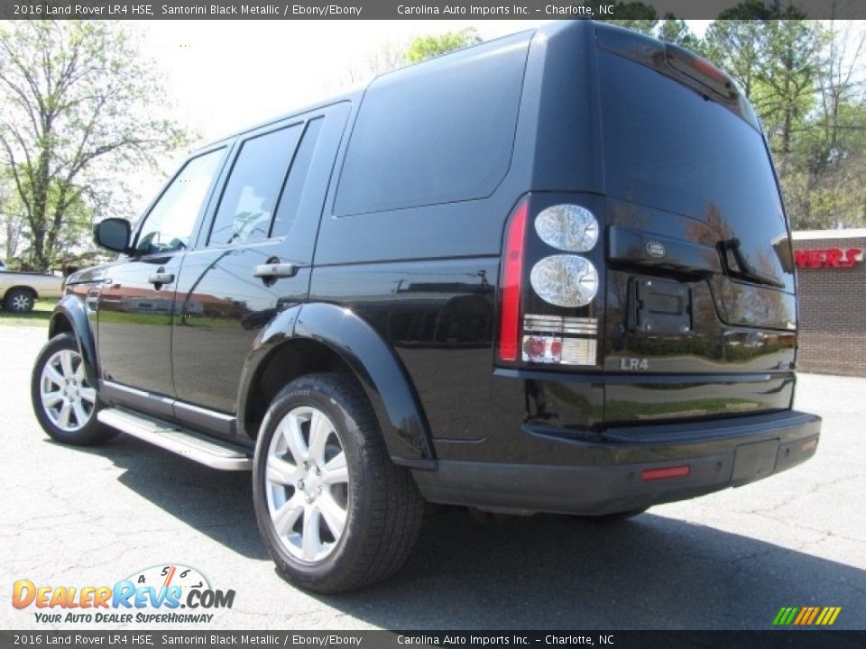 2016 Land Rover LR4 HSE Santorini Black Metallic / Ebony/Ebony Photo #8