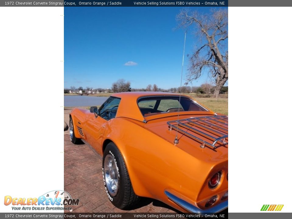 1972 Chevrolet Corvette Stingray Coupe Ontario Orange / Saddle Photo #18