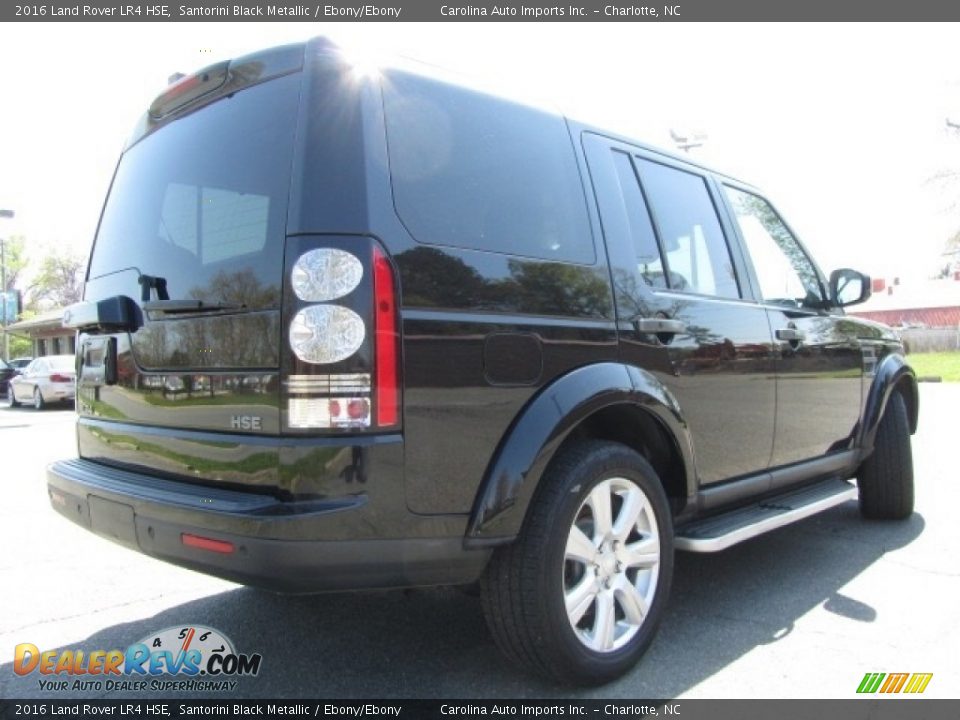 2016 Land Rover LR4 HSE Santorini Black Metallic / Ebony/Ebony Photo #10