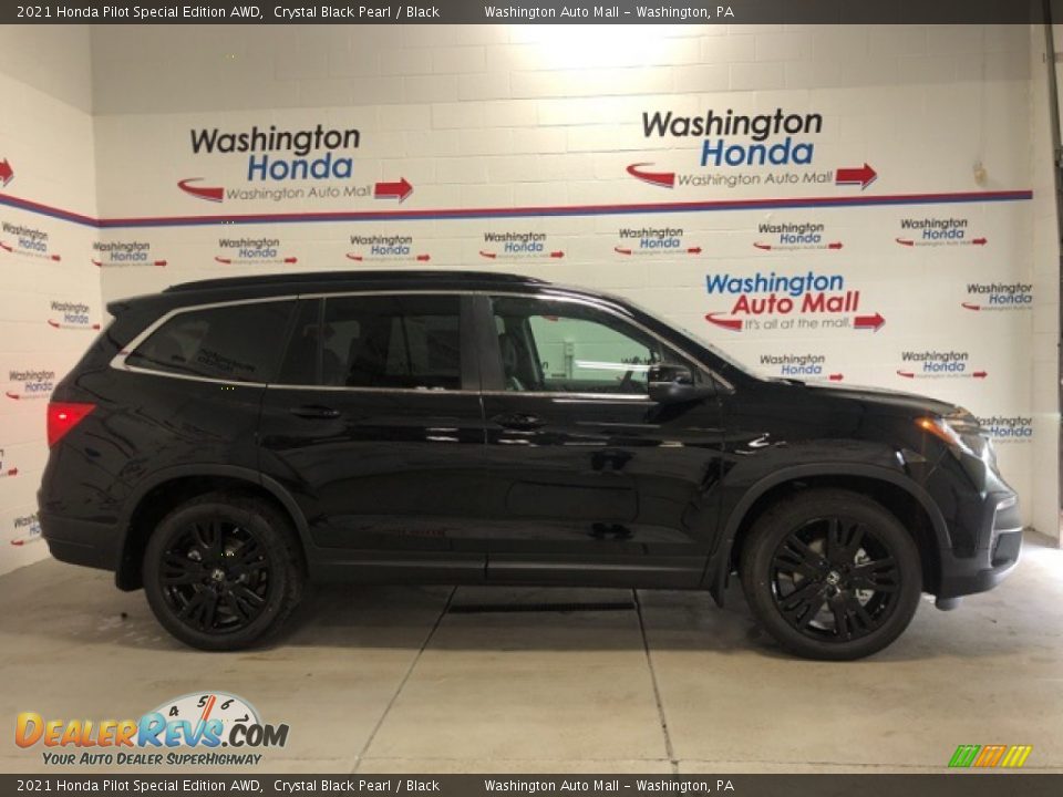 2021 Honda Pilot Special Edition AWD Crystal Black Pearl / Black Photo #1