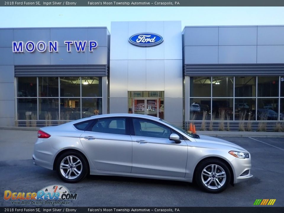 2018 Ford Fusion SE Ingot Silver / Ebony Photo #1