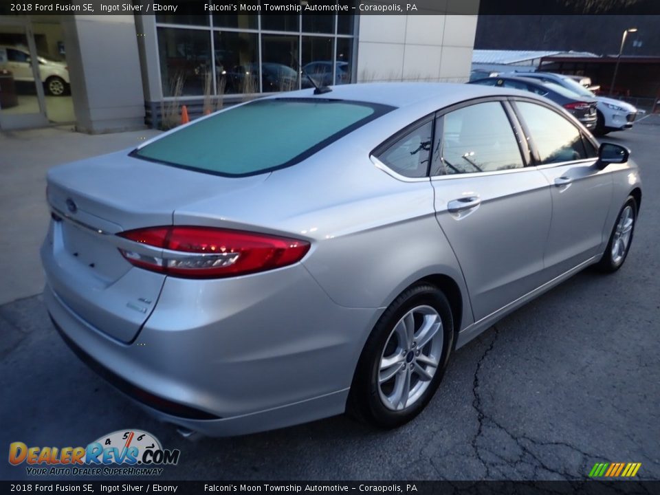 2018 Ford Fusion SE Ingot Silver / Ebony Photo #2