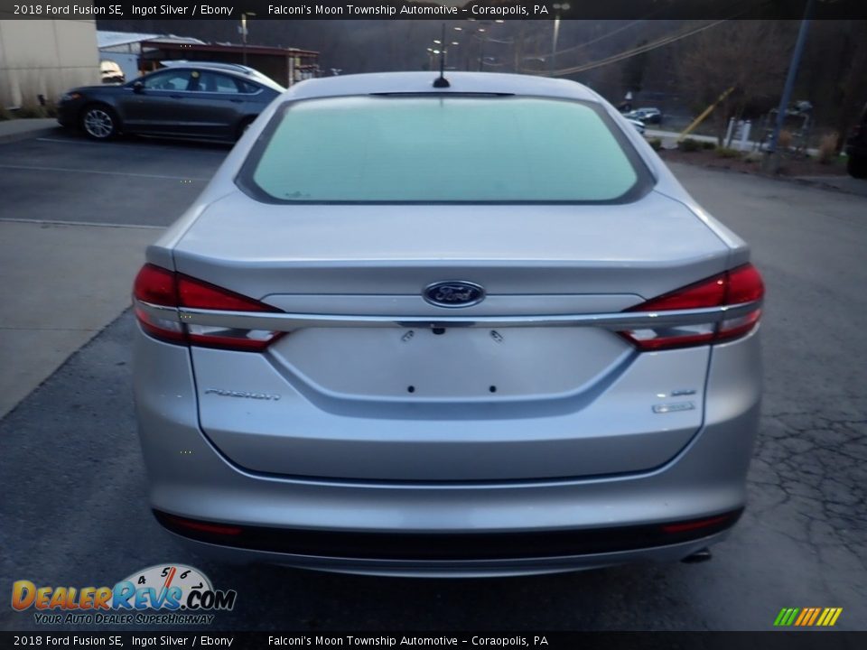 2018 Ford Fusion SE Ingot Silver / Ebony Photo #3