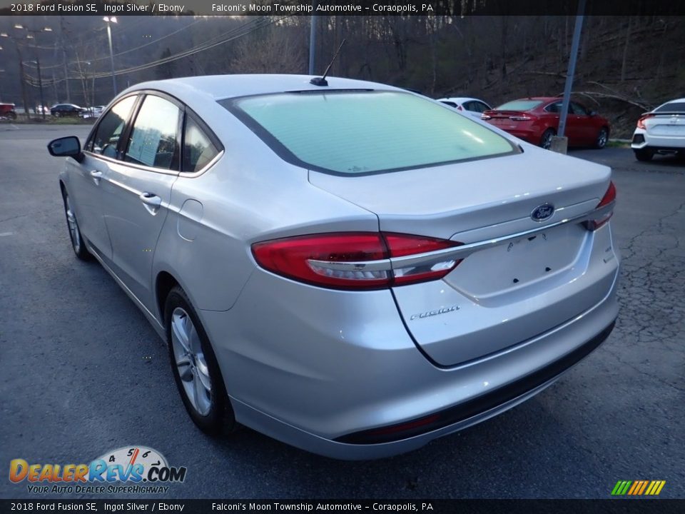 2018 Ford Fusion SE Ingot Silver / Ebony Photo #5