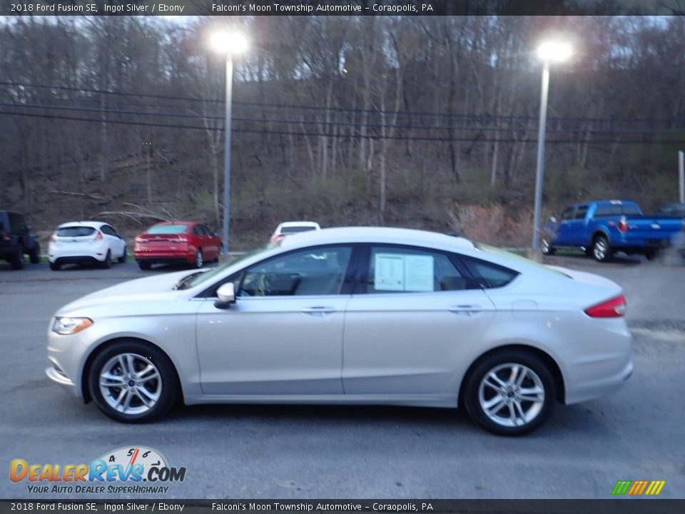 2018 Ford Fusion SE Ingot Silver / Ebony Photo #6